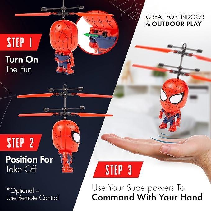 Licensed Marvel RC Helicopters - Spidey, Cap, Iron Man | Stable, Durable, Kids 6+