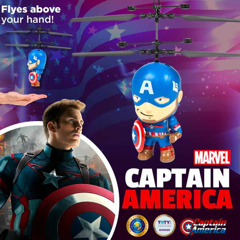 Licensed Marvel RC Helicopters - Spidey, Cap, Iron Man | Stable, Durable, Kids 6+