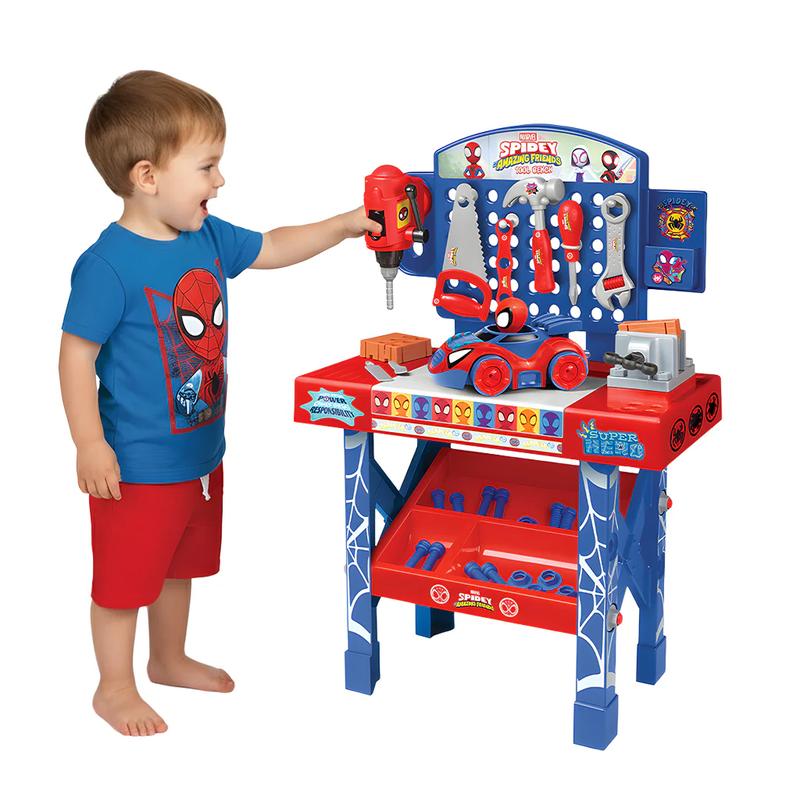 Marvel x Transformers Tool Bench - Official Licensed, Real Tool Fun for Kids 4+