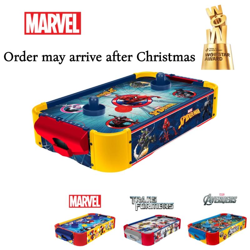 Marvel x Transformers Air Hockey Table: Licensed, Wood, Electronic | Kids 4+